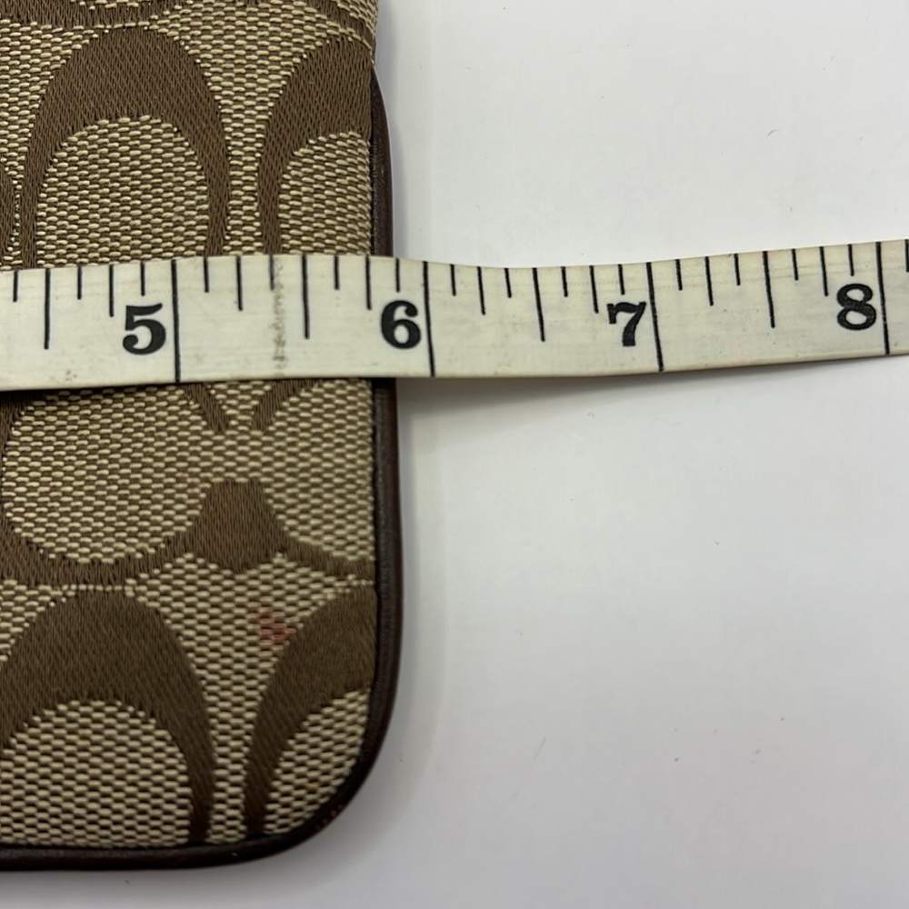 Coach Brown Signature Wristlet - Picture 10 of 11